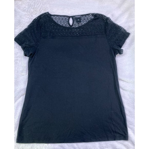 Ann Taylor Short Sleeve Lace Top - Picture 1 of 6